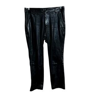 JITROIS 100% Agneau Plonge Lamb Skin Size 40 Made in France Straight Leg